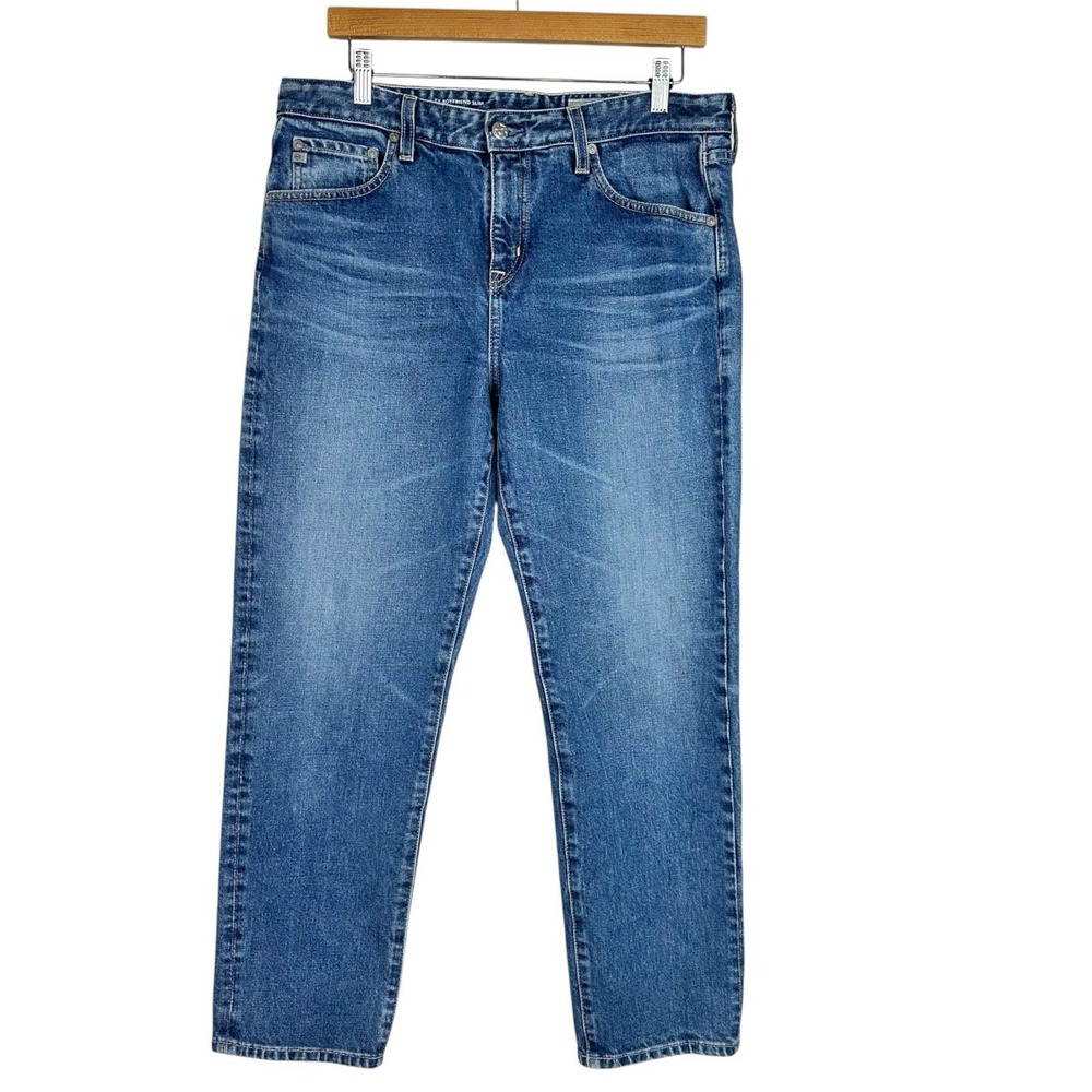 AG Adriano Goldschmied Contour 360 Ex-Boyfriend Slouchy Slim Jeans 31R Blue